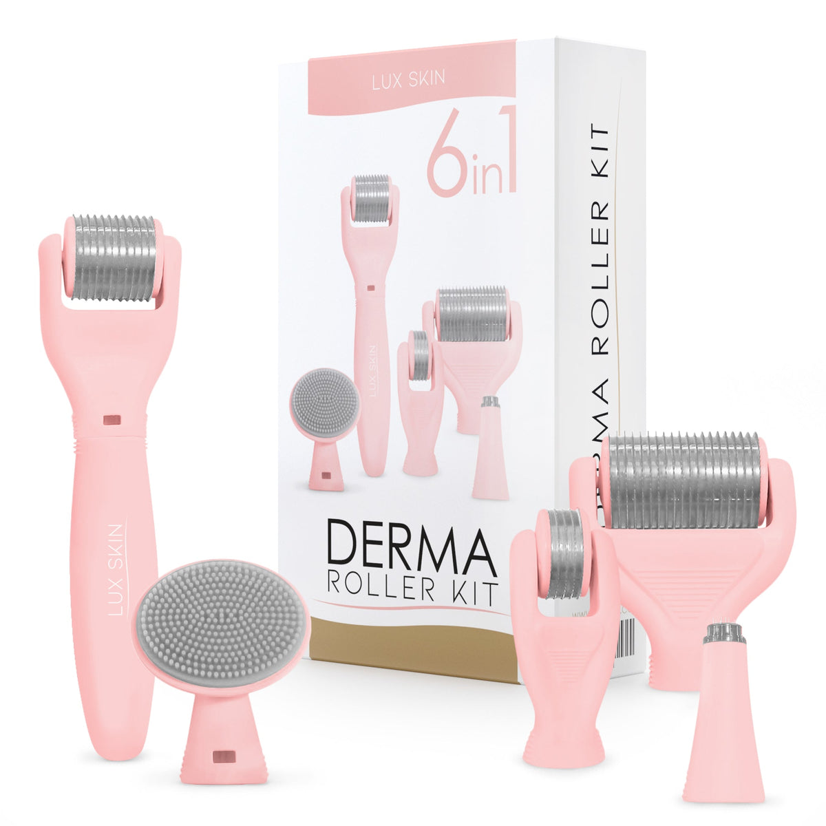 LUX SKIN® 6-In-1 Derma Roller Kit – LUX SKIN Canada