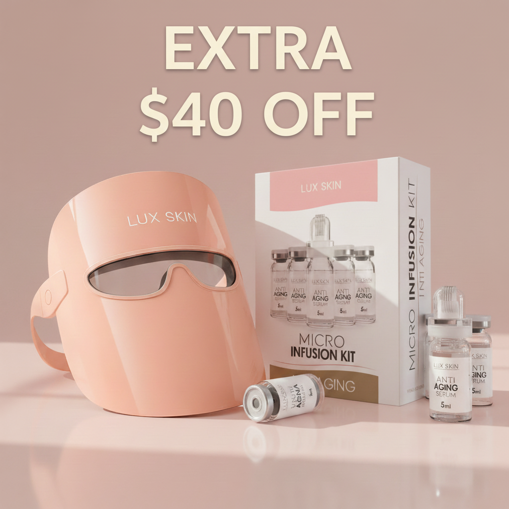 Infrared LED Mask + Micro Infusion Kit | SAVE $40